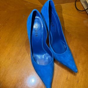 GUESS Medium Blue Suede Women's Heels